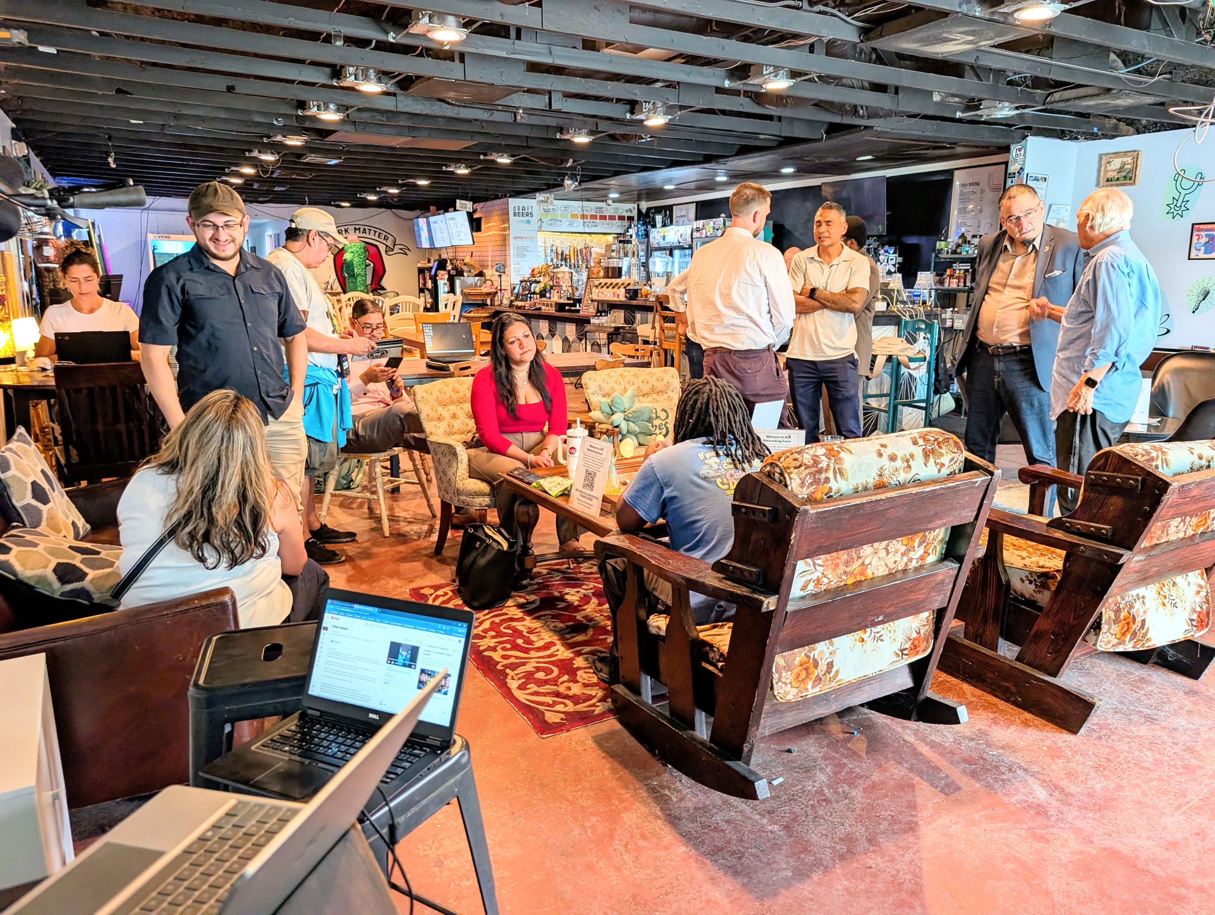 AI Exchange attendees networking during the September meetup